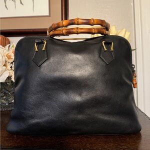 Authentic vintage Gucci bamboo bag